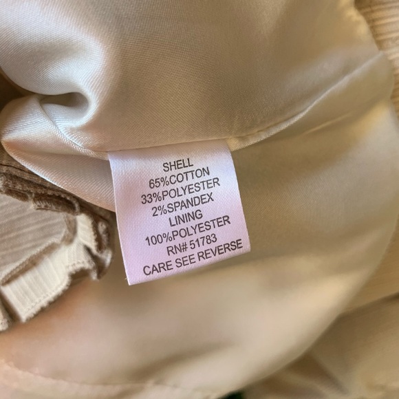 Maurices Khaki 3 Button Ruffle Hem Collared Jacket‎ - Picture 6 of 7